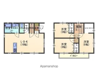 宮城県大崎市古川石森字南西原132【一戸建】の間取り